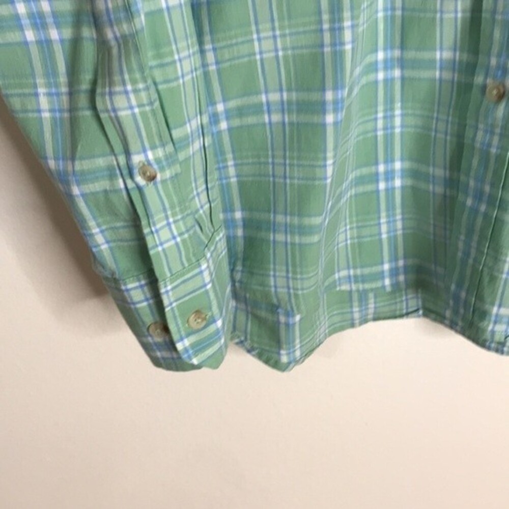 Southern tide mens plaid linen cotton long sleeve button down trim for shirt L - Picture 4 of 10